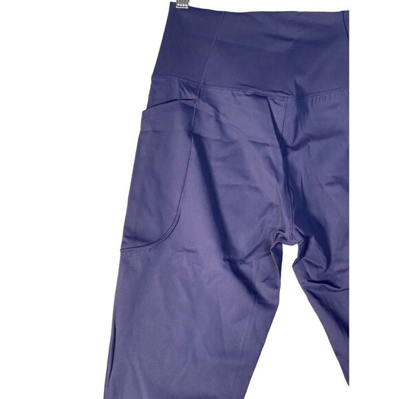 HALARA Woman's Pet Hair Resistant Crossover Pocket Plain Leggings Eclipse SZ L - Picture 4 of 6